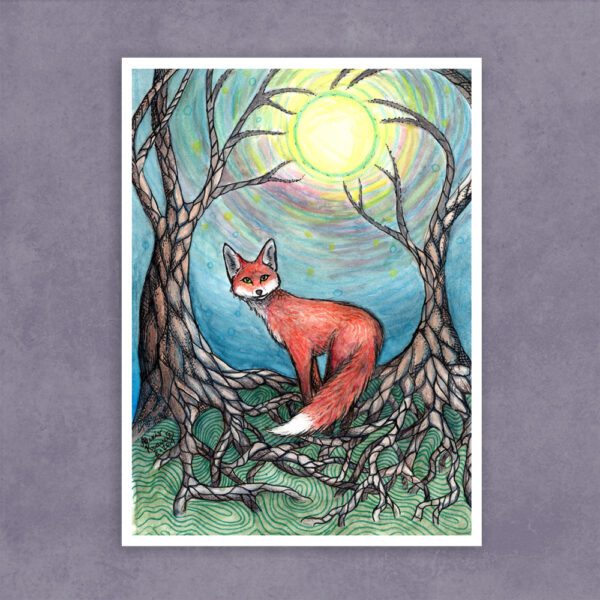 “Little Fox” Vinyl Art Sticker