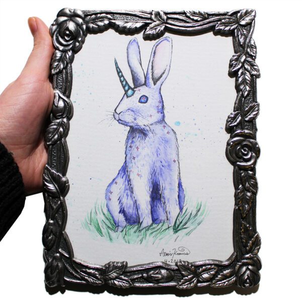Bunny Unicorn Framed Print